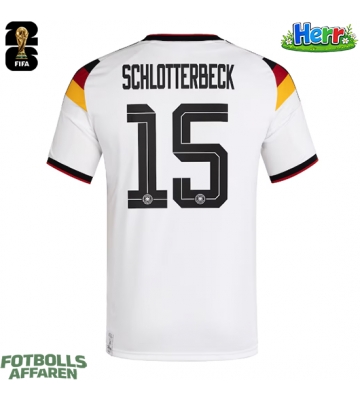 Tyskland Nico Schlotterbeck #15 Hemmatröja VM 2026 Kortärmad